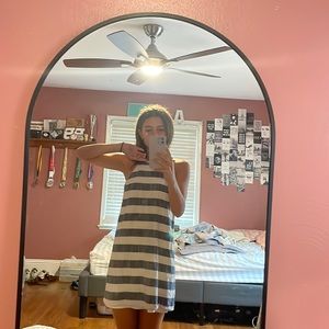 striped beach dress